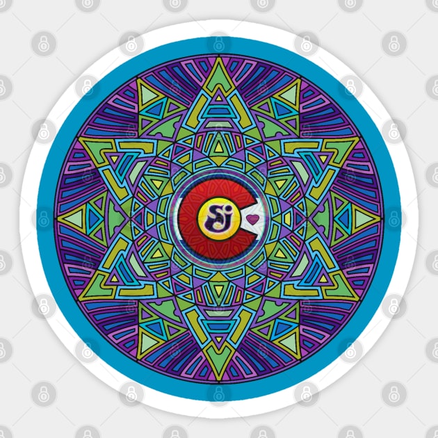 String Cheese Incident Sacred Mandala Colorado Love SCI Sticker by Shayna